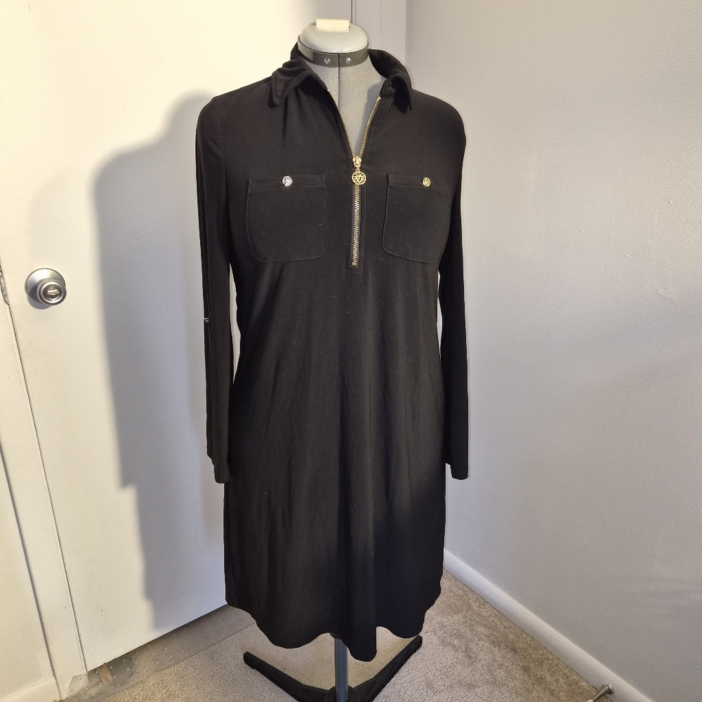 Michael Khors Black Long Sleeve Dress